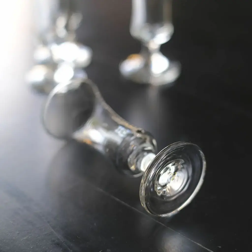 ヴィンテージアペリティフグラス フランス 食前酒グラス 吹きガラス1