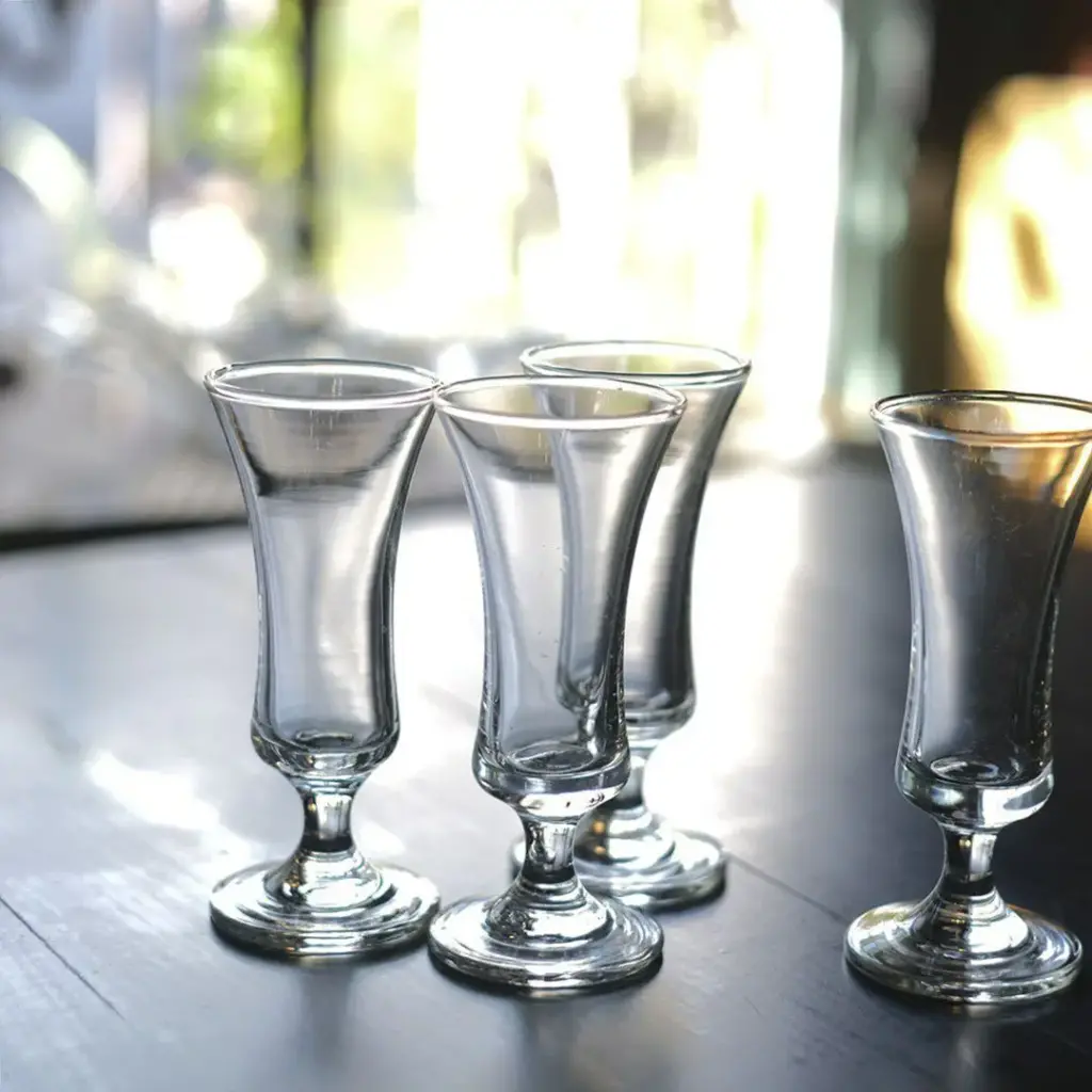 ヴィンテージアペリティフグラス フランス 食前酒グラス 吹きガラス2