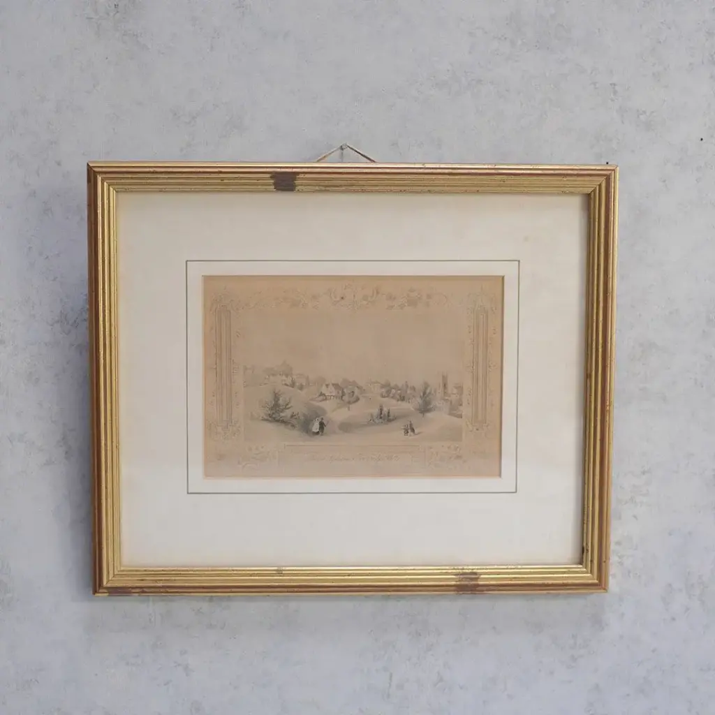 アンティーク リトグラフピクチャーMount Ephraim Tunbridge Wells イギリス 絵1