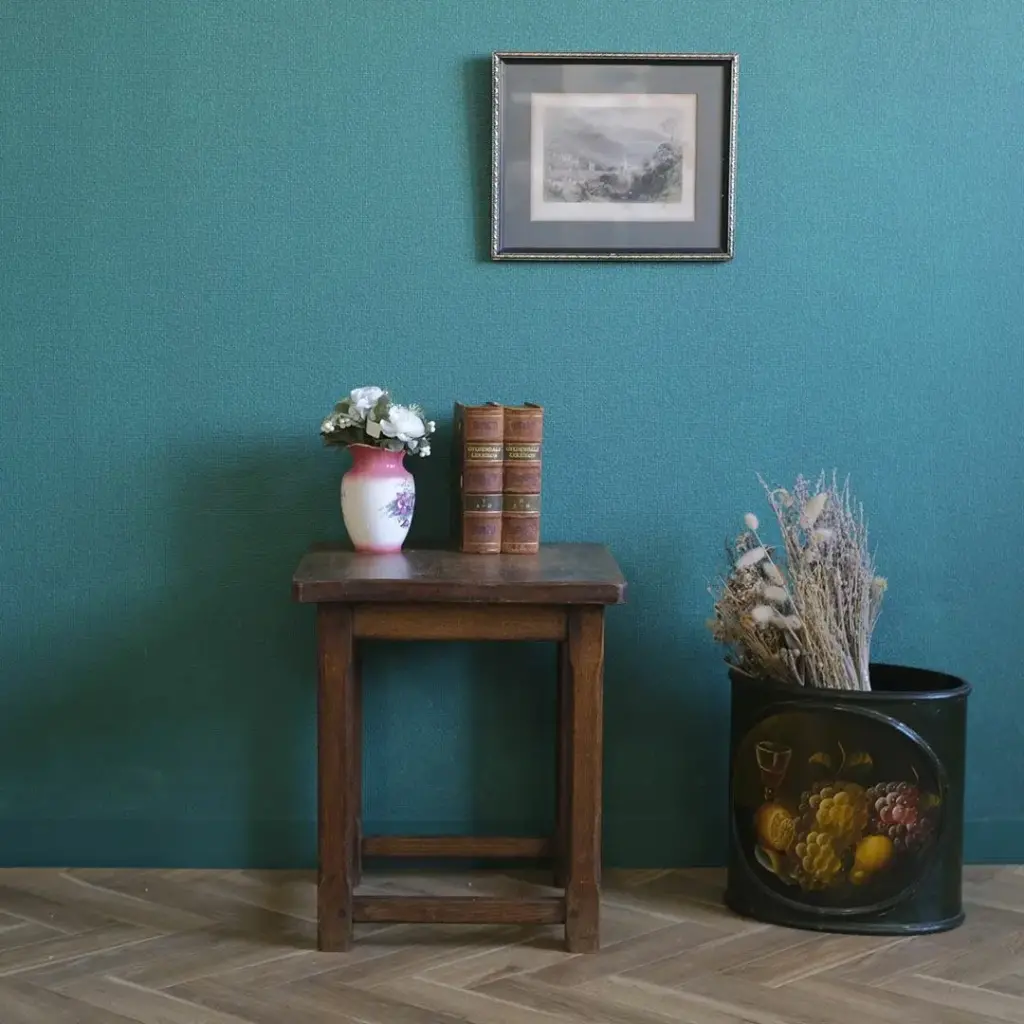 アンティーク オークスツール 四角 イギリス アンティーク家具
