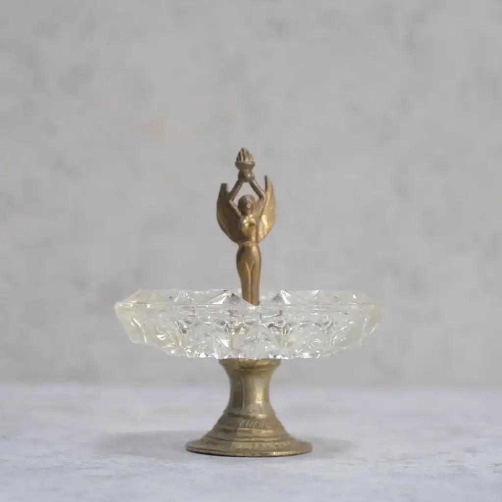 アンティーク アッシュトレイ ガラススタンド フランス 灰皿 アンティーク雑貨3