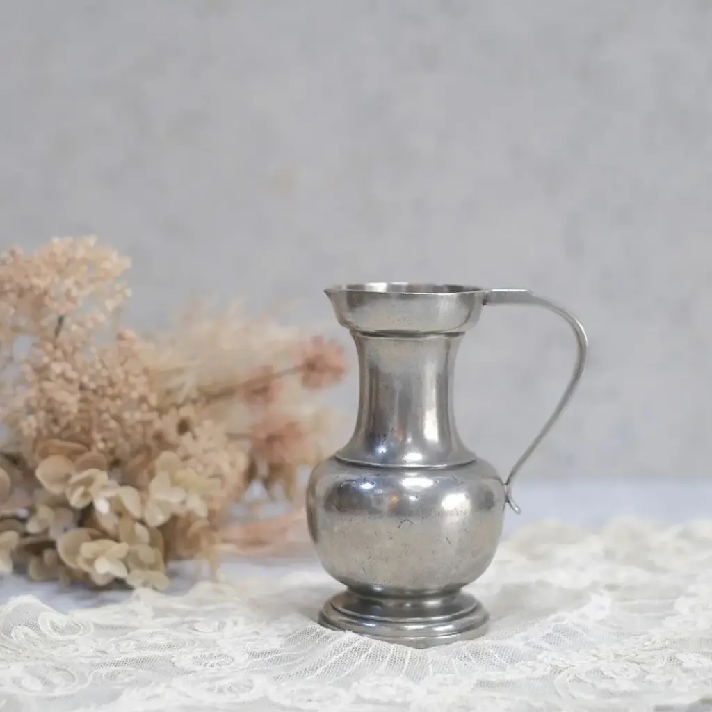 アンティーク エタンピッチャー フランス 錫 ジャグ 水差し アンティーク雑貨