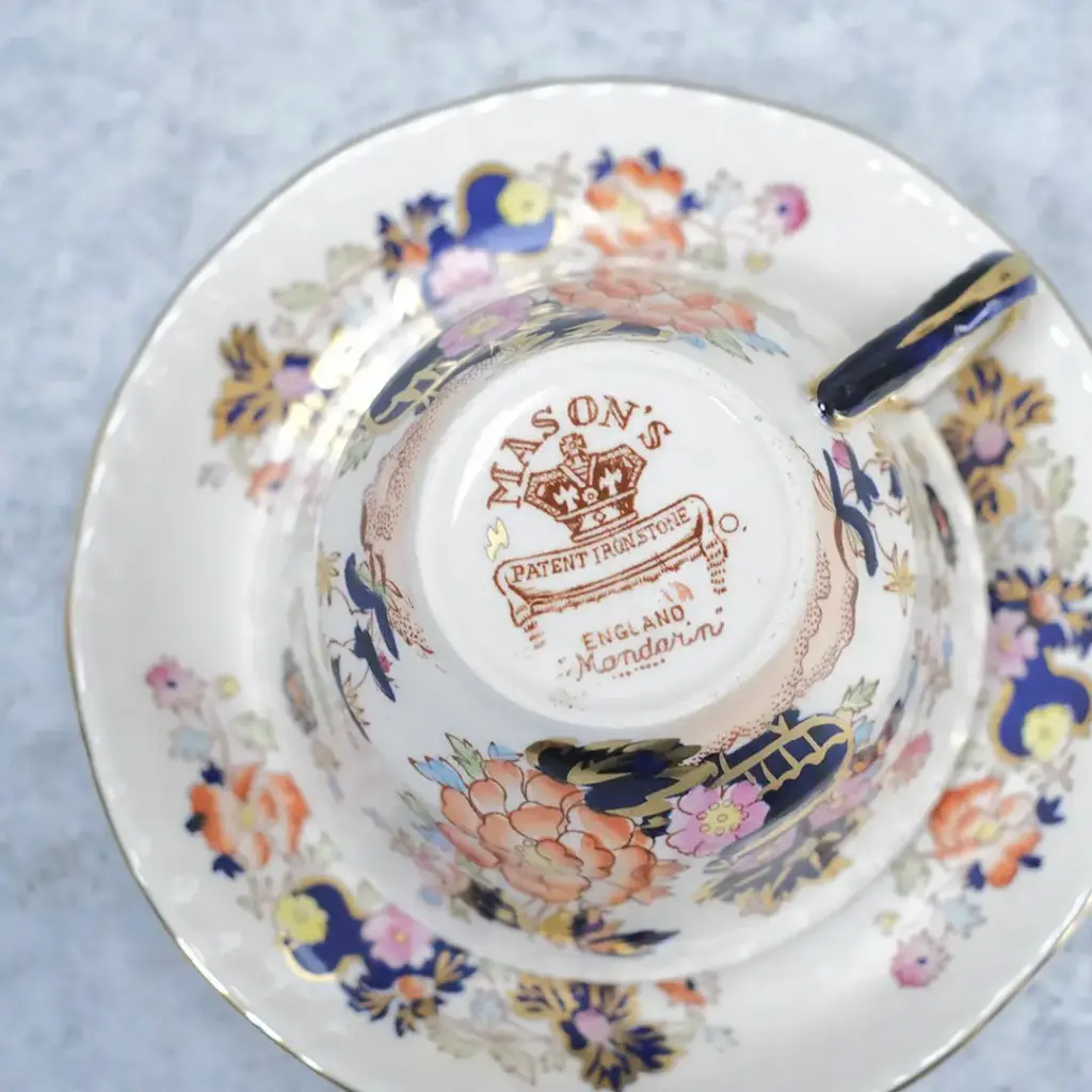 ヴィンテージカップ&ソーサー MASON'S(メイゾンズ) イギリス シノワズリデザイン1