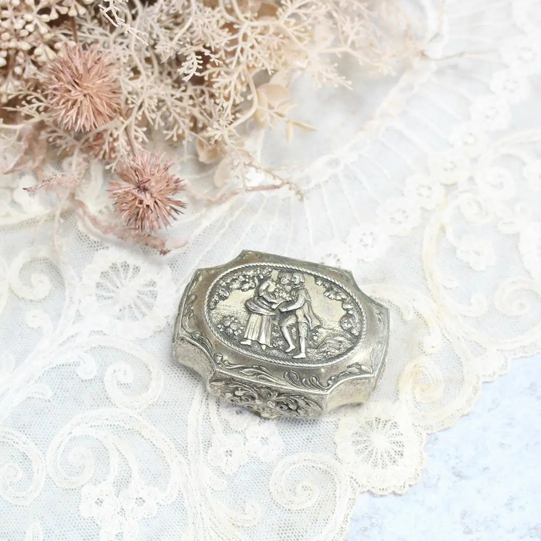 ヴィンテージ ジュエリーボックス 小物入れフランス アクセサリーケース