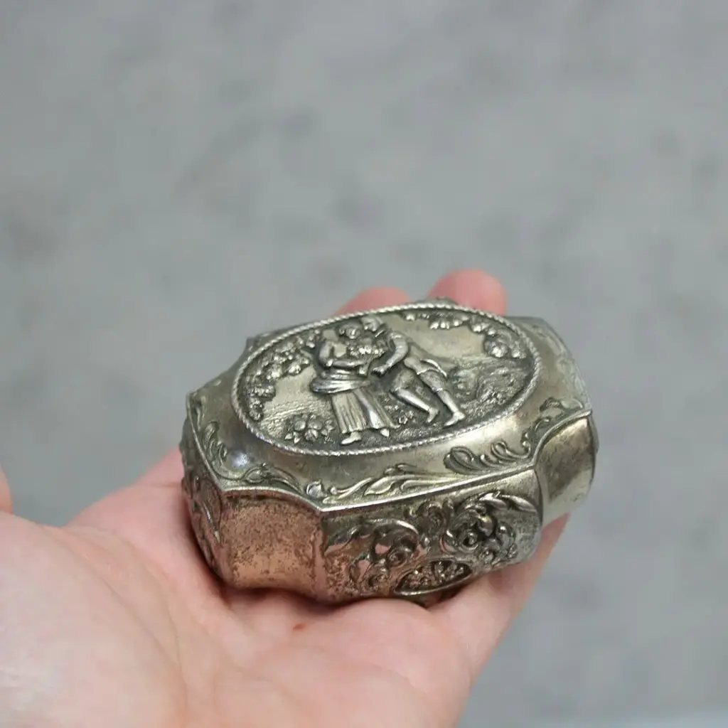 ヴィンテージ ジュエリーボックス 小物入れフランス アクセサリーケース1
