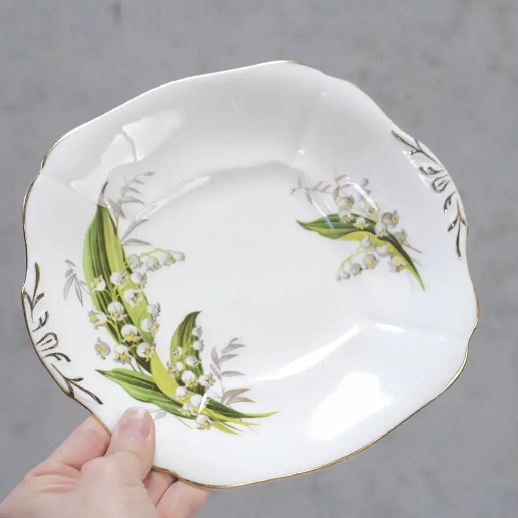 ヴィンテージB&Bプレート 鈴蘭 リリー イギリス 食器3