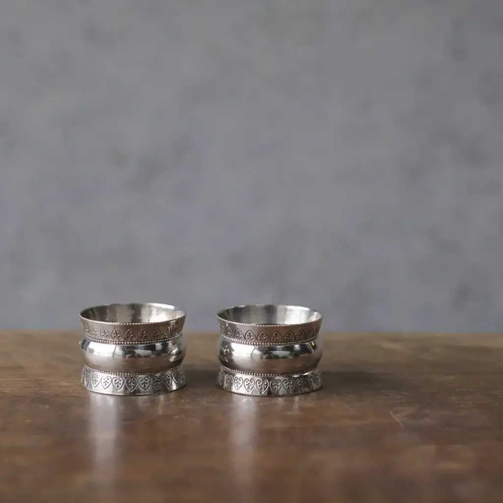 アンティークナプキンリング イギリス シルバープレート 2個セット アンティーク雑貨2