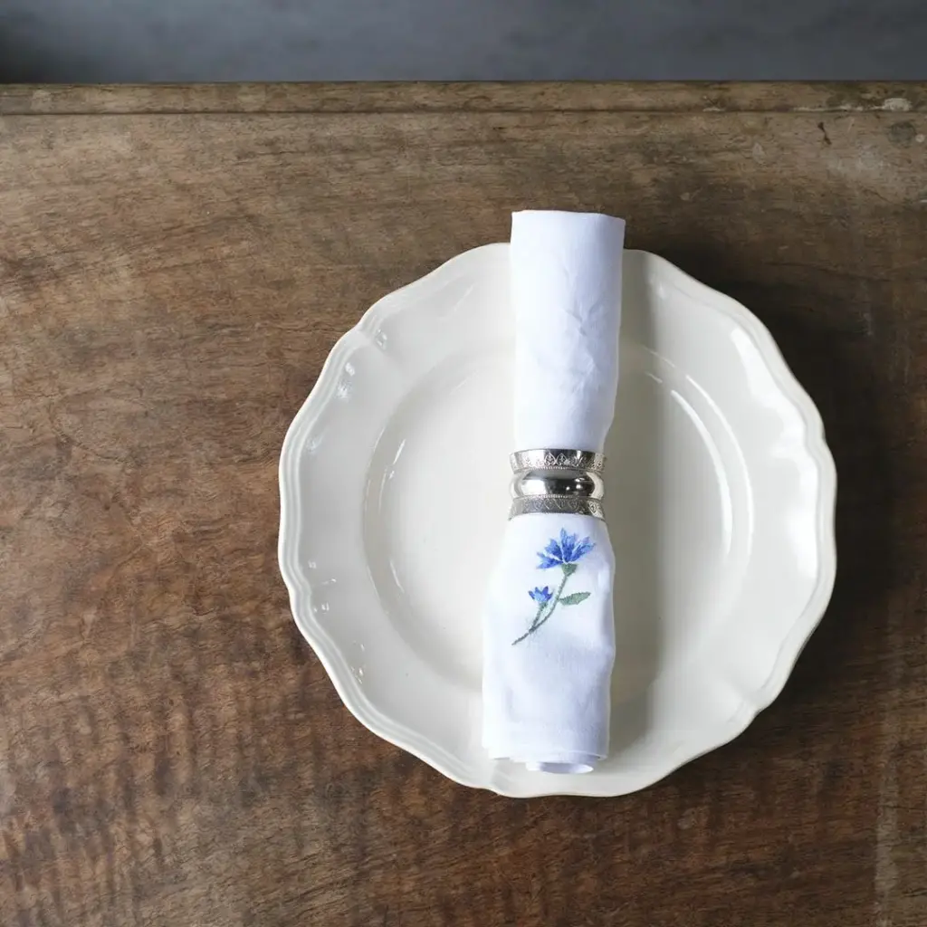 アンティークナプキンリング イギリス シルバープレート 2個セット アンティーク雑貨4