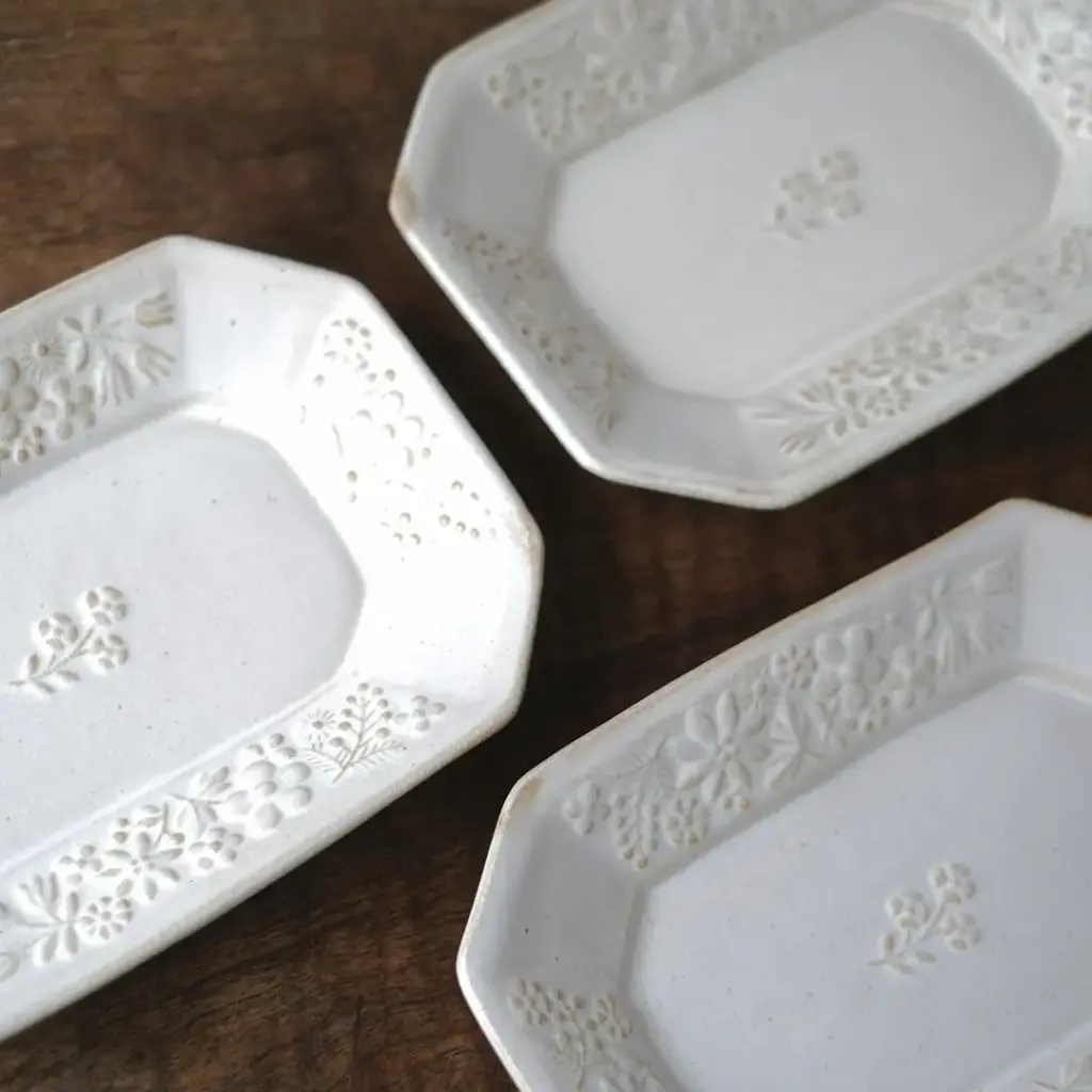 益子焼 kukka(クッカ) 八角皿 中 22cm キナリ色 わかさま陶芸 若林健吾 おしゃれな食器5