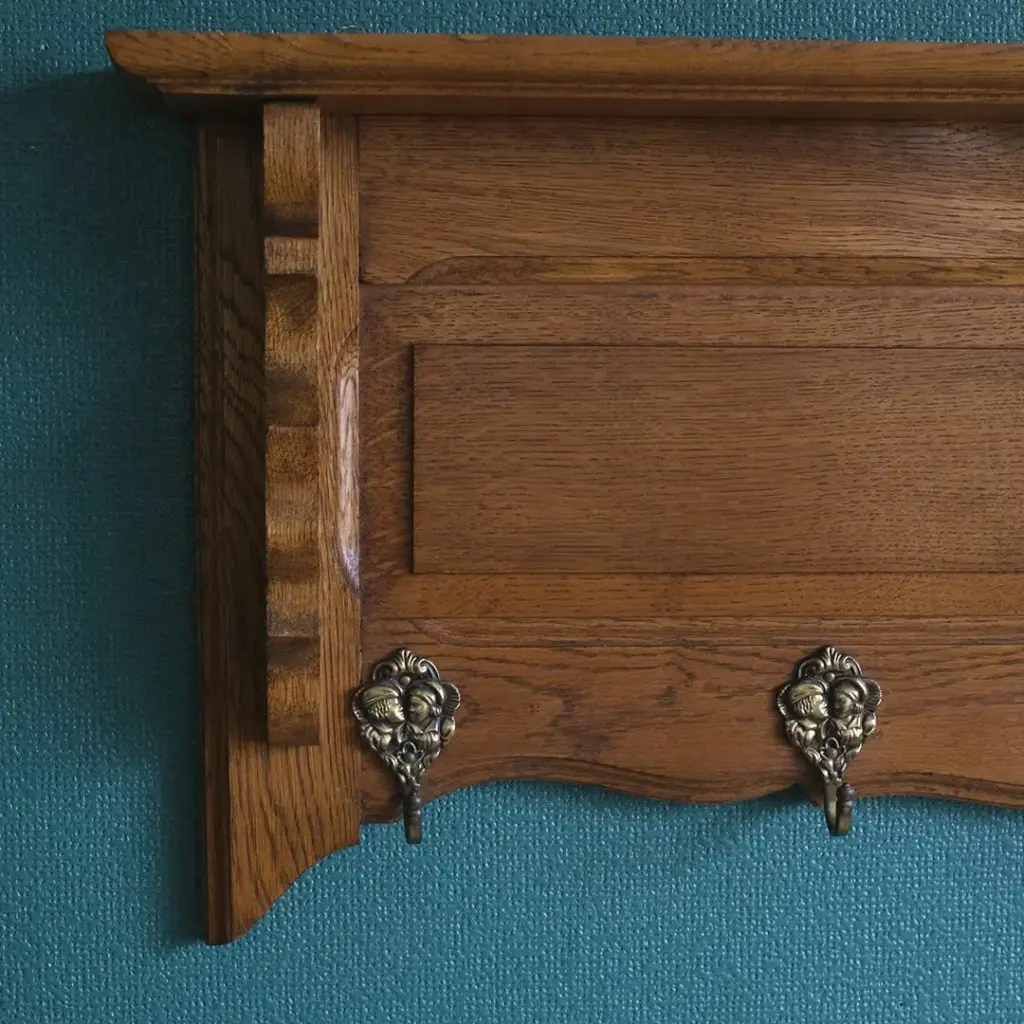 アンティークウォールシェルフ フックボード フランス 5連フック アンティーク家具1