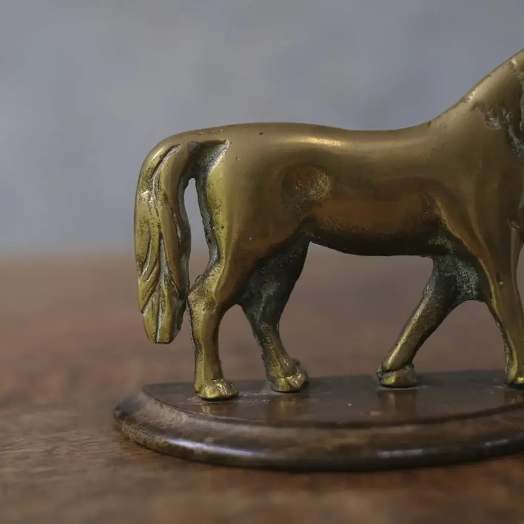 アンティークオブジェ 馬の置物 真鍮 イギリス アンティーク雑貨1