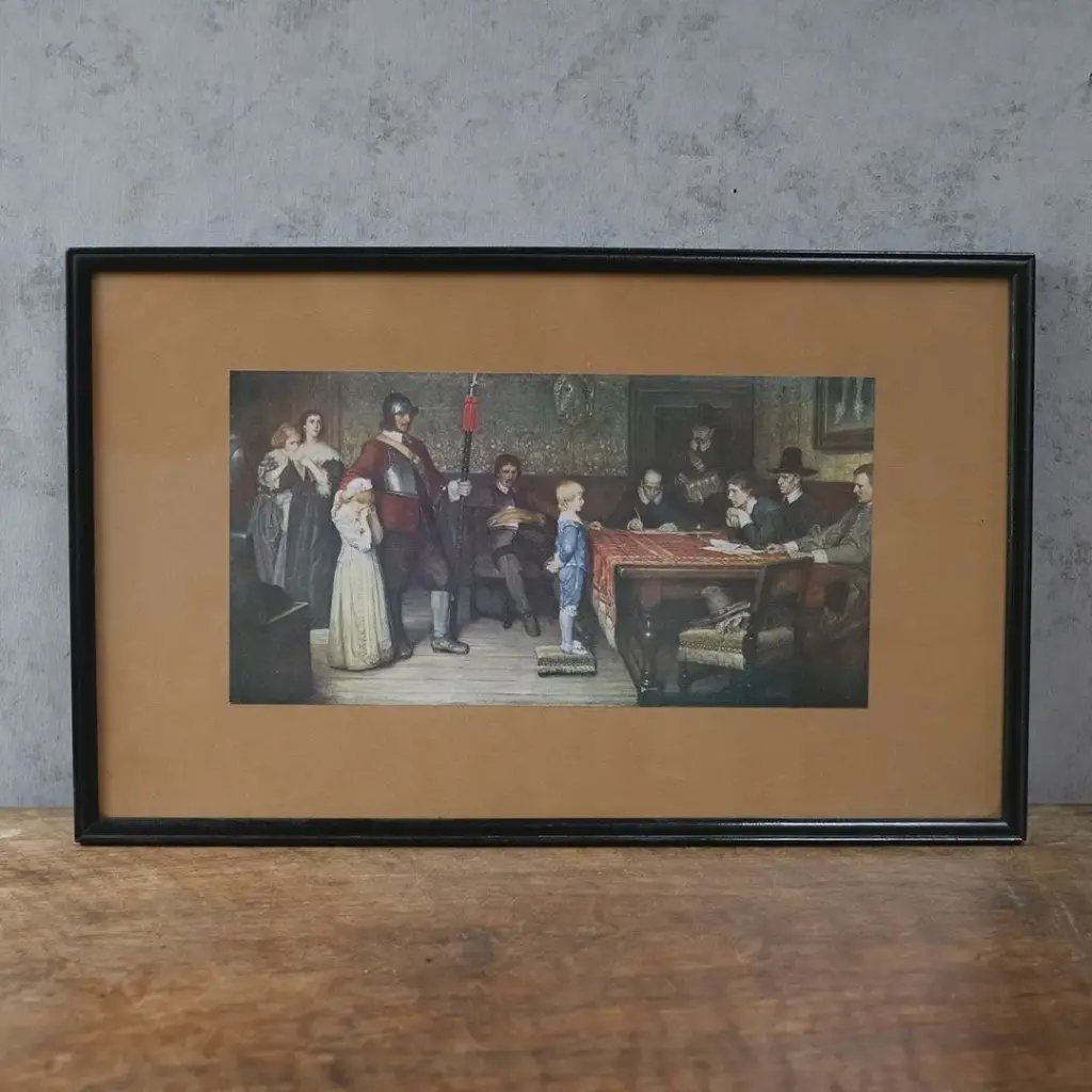 ヴィンテージプリントピクチャー 絵 イギリス And When Did You Last See Your Father? ヴィンテージ雑貨2