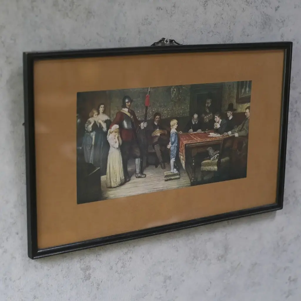 ヴィンテージプリントピクチャー 絵 イギリス And When Did You Last See Your Father? ヴィンテージ雑貨4