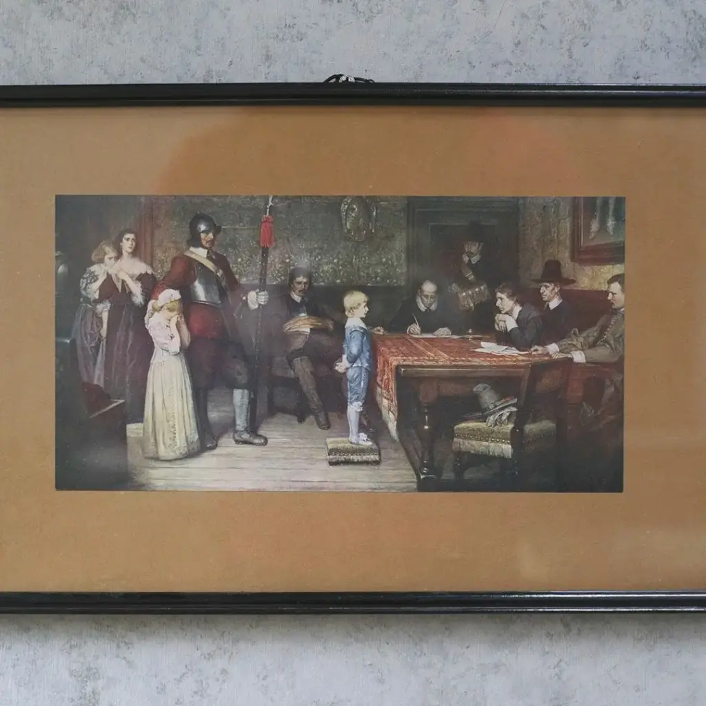 ヴィンテージプリントピクチャー 絵 イギリス And When Did You Last See Your Father? ヴィンテージ雑貨5