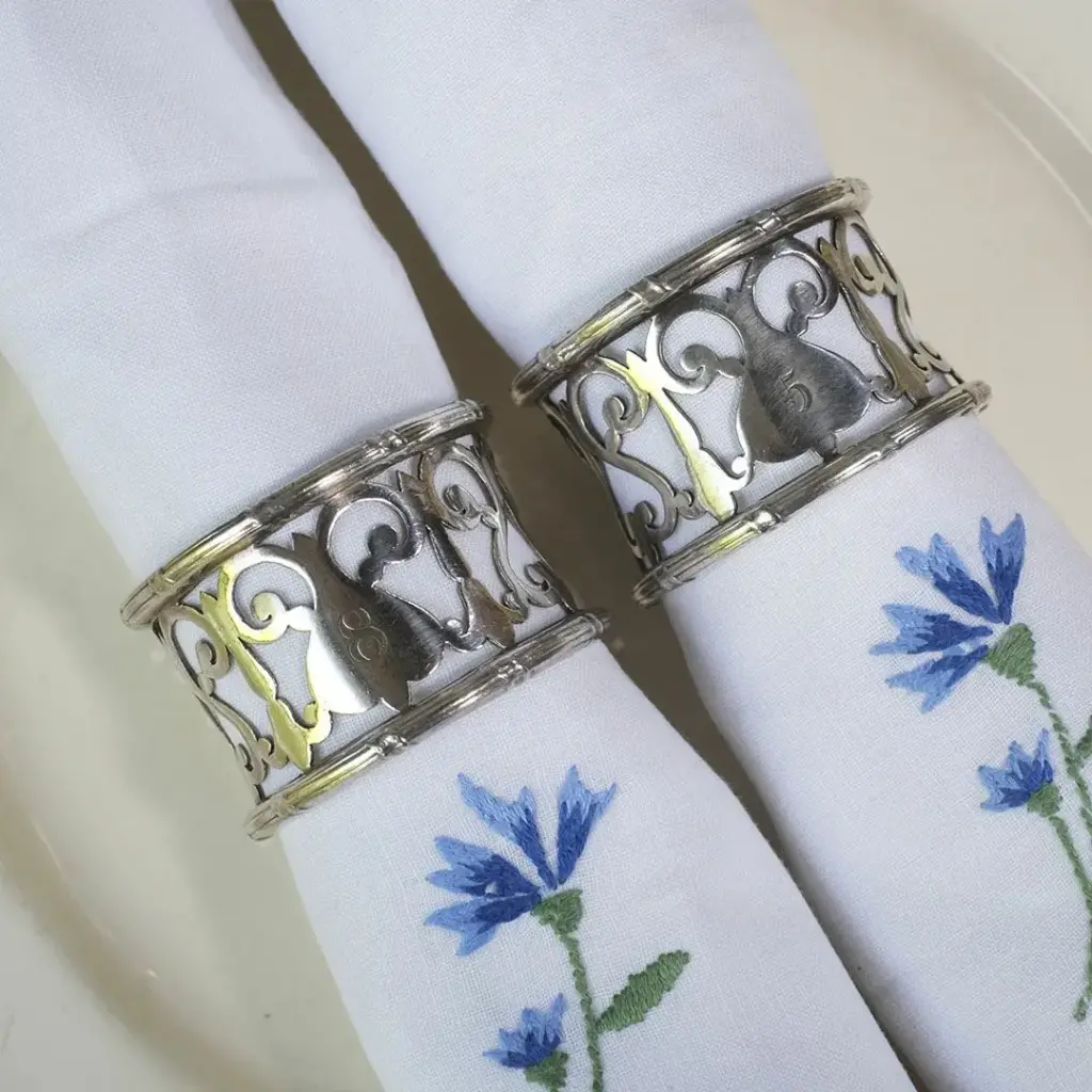 ヴィンテージナプキンリング イギリス シルバープレート 銀メッキ ヴィンテージ雑貨2