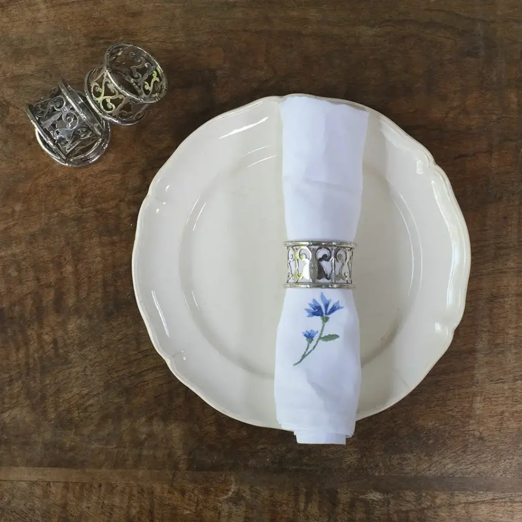 ヴィンテージナプキンリング イギリス シルバープレート 銀メッキ ヴィンテージ雑貨6