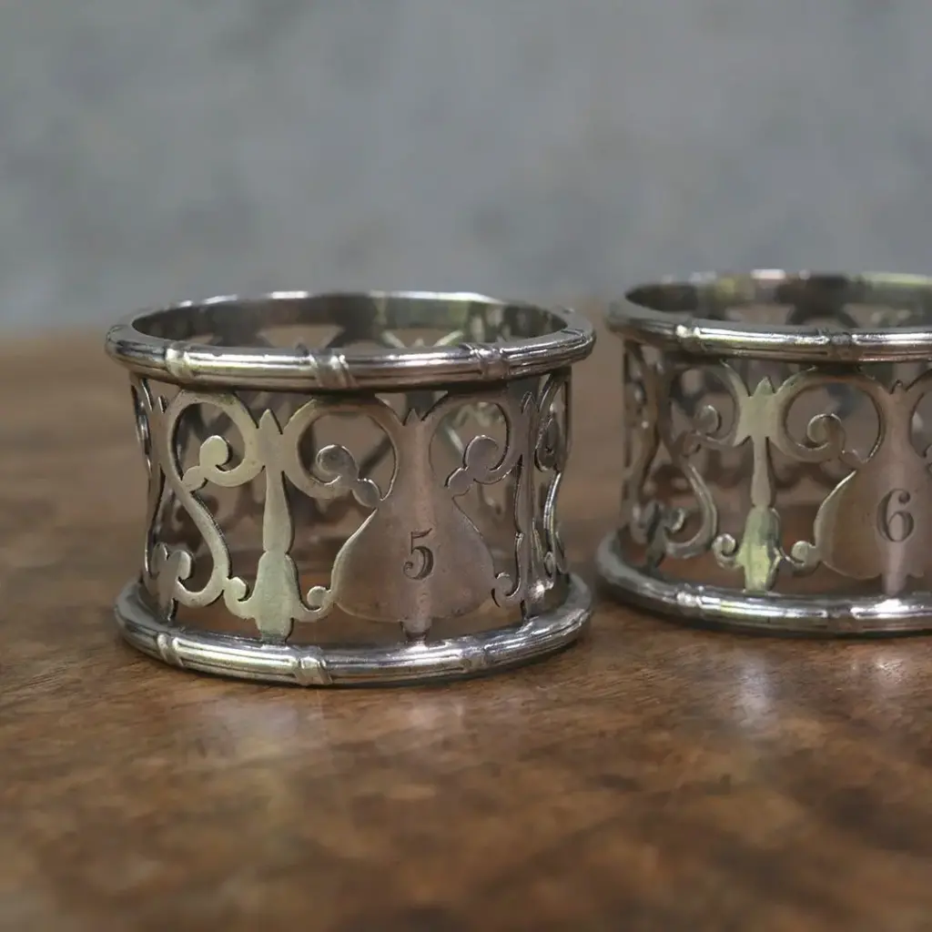 ヴィンテージナプキンリング イギリス シルバープレート 銀メッキ ヴィンテージ雑貨7