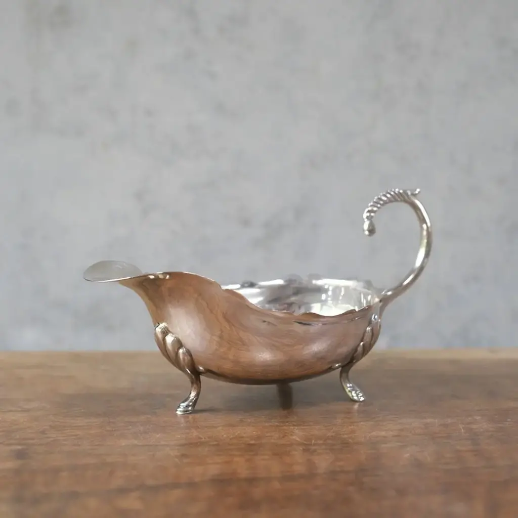 アンティーク ソースポット イギリス シルバープレート グレービーボート 猫足 アンティーク雑貨2