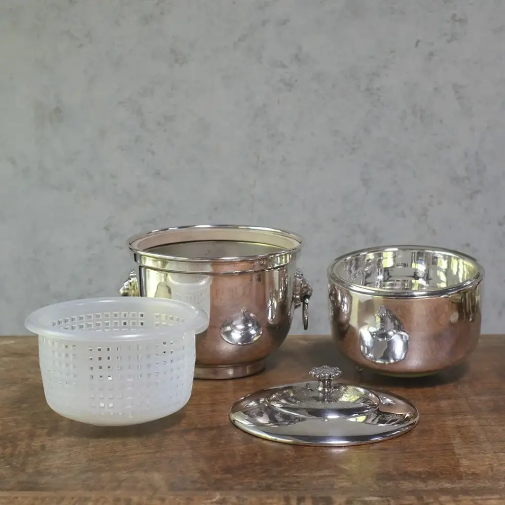 ヴィンテージアイスバスケット MAPPIN&WEBB マッピンアンドウェブ シルバープレート イギリス2