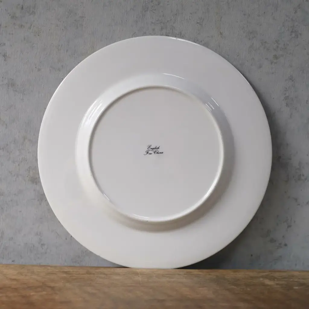 ヴィンテージ皿 鹿モチーフ 金彩ブルーリム イギリス1