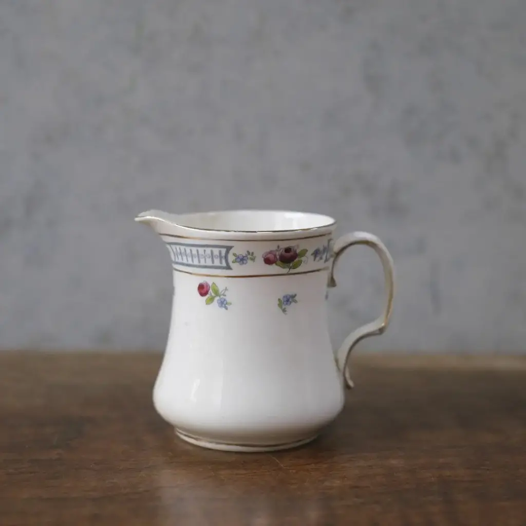アンティークミルクジャグ 花柄 クリーマー 陶器 イギリス アンティーク食器2