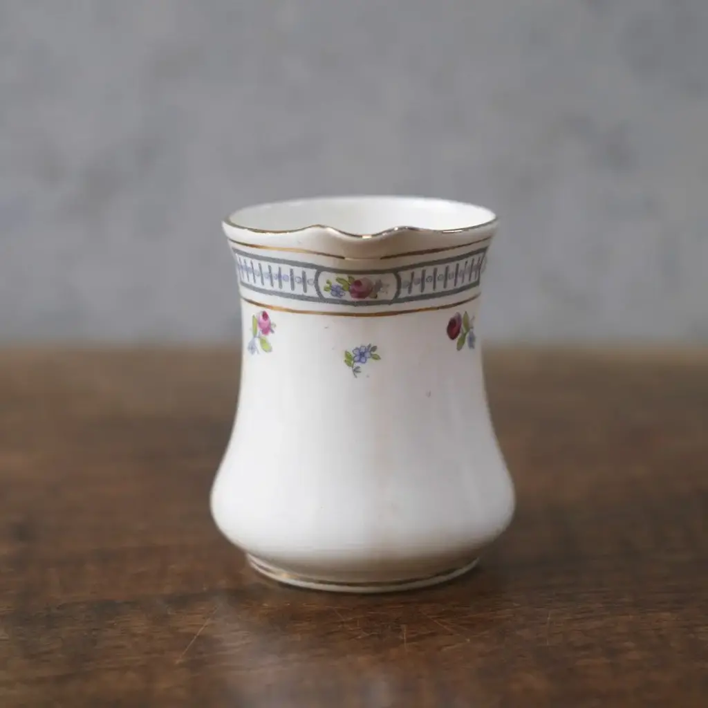 アンティークミルクジャグ 花柄 クリーマー 陶器 イギリス アンティーク食器4