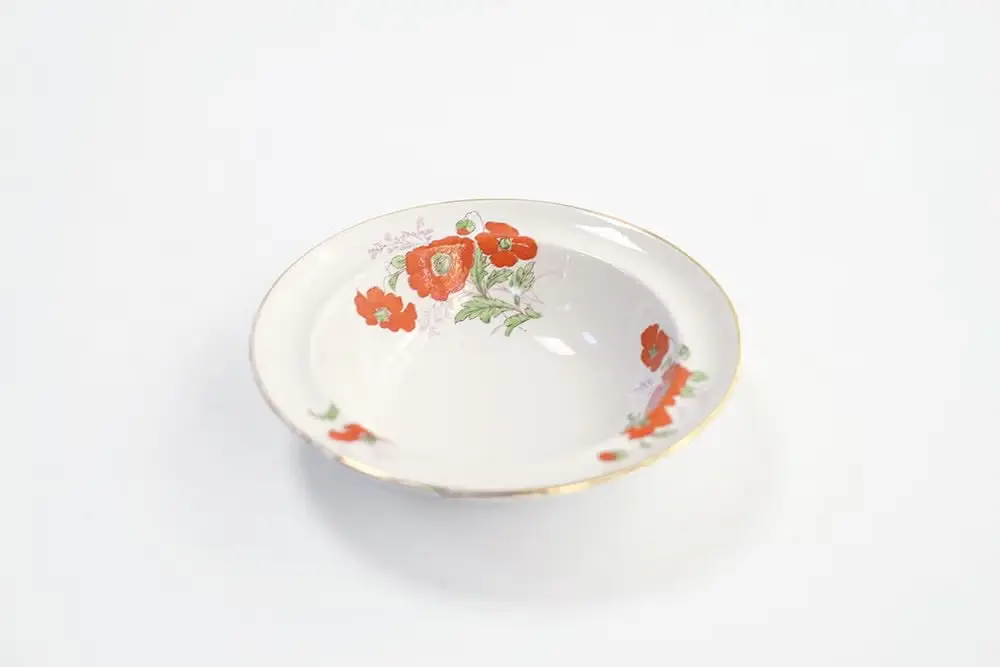 アンティーク デザートボウルT. F. & S イギリス製 オレンジの花柄が素敵なティーウェア/アンティーク食器