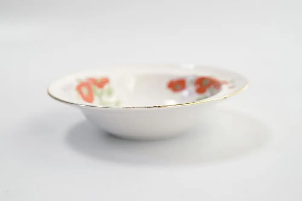 アンティーク デザートボウルT. F. & S イギリス製 オレンジの花柄が素敵なティーウェア/アンティーク食器2