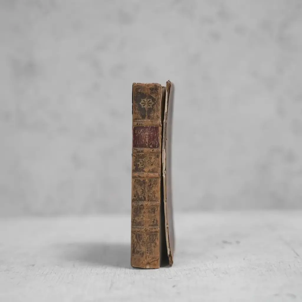 アンティークブック イギリス 革張りの古書 ダメージあり 18世紀 アンティーク雑貨2