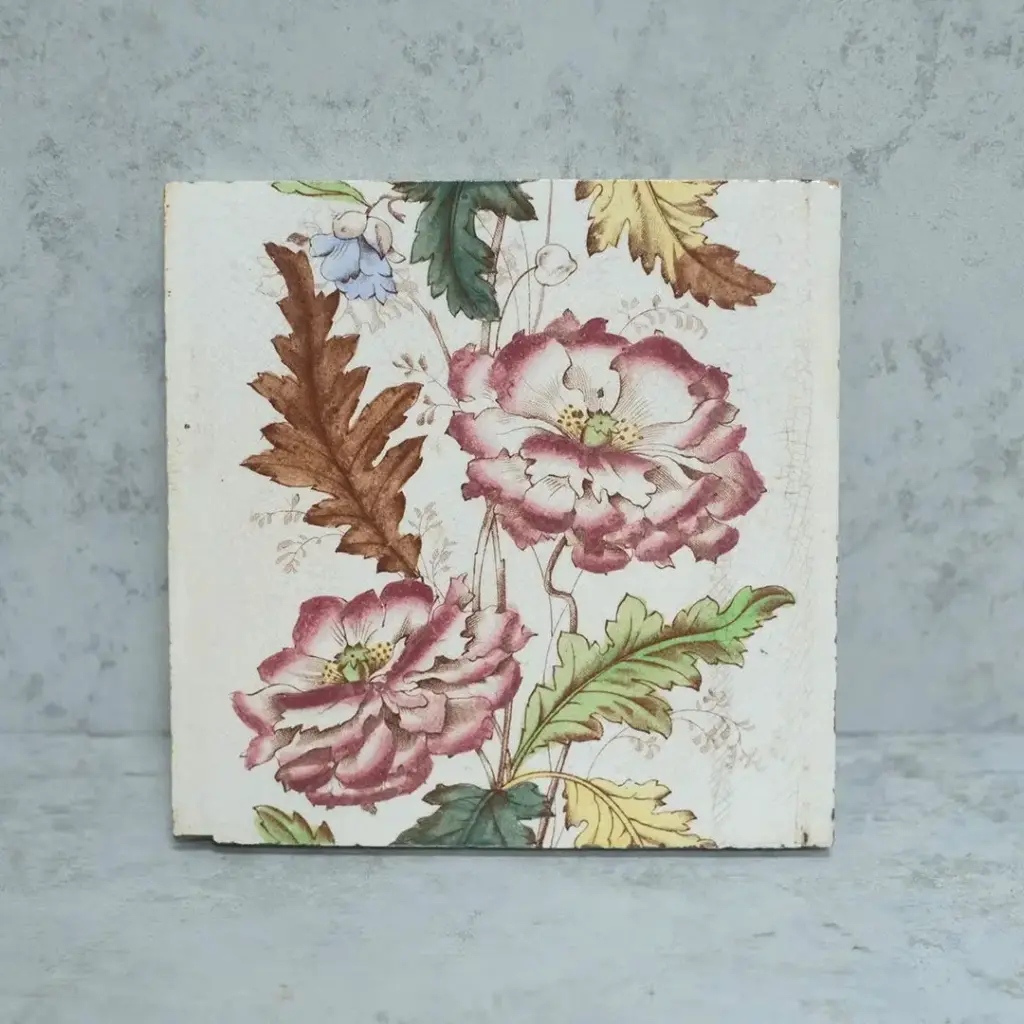 アンティークタイル イギリス ヴィクトリア時代 手作りの陶器タイル アンティーク雑貨4