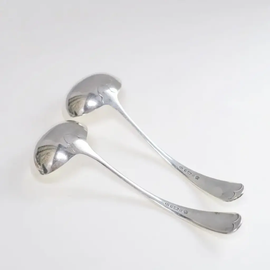 アンティークソースレードル JS&S イギリス シルバープレート アンティーク雑貨1