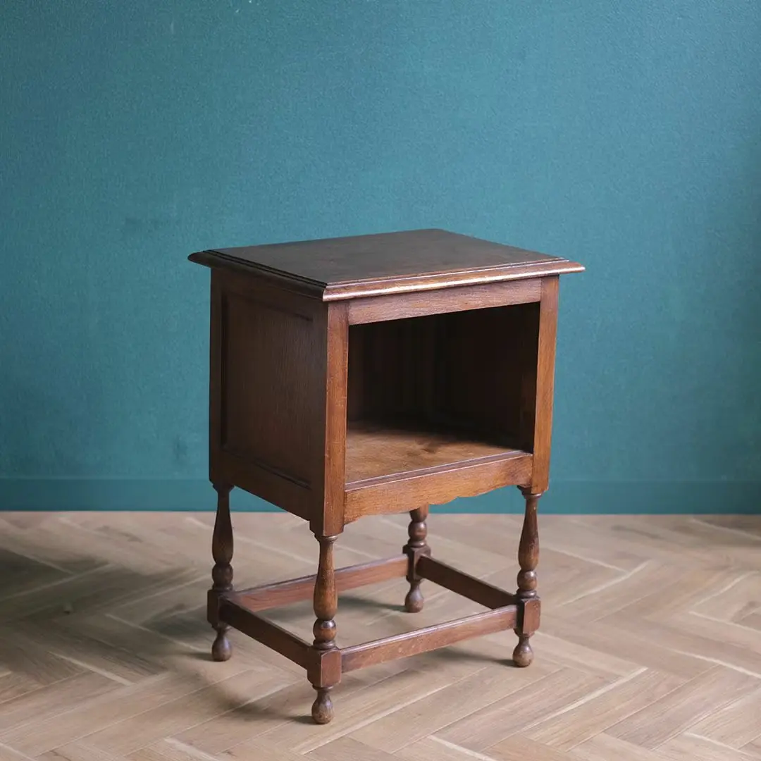 アンティーク ナイトテーブル オープン収納 フランス ベッドサイドテーブル アンティーク家具