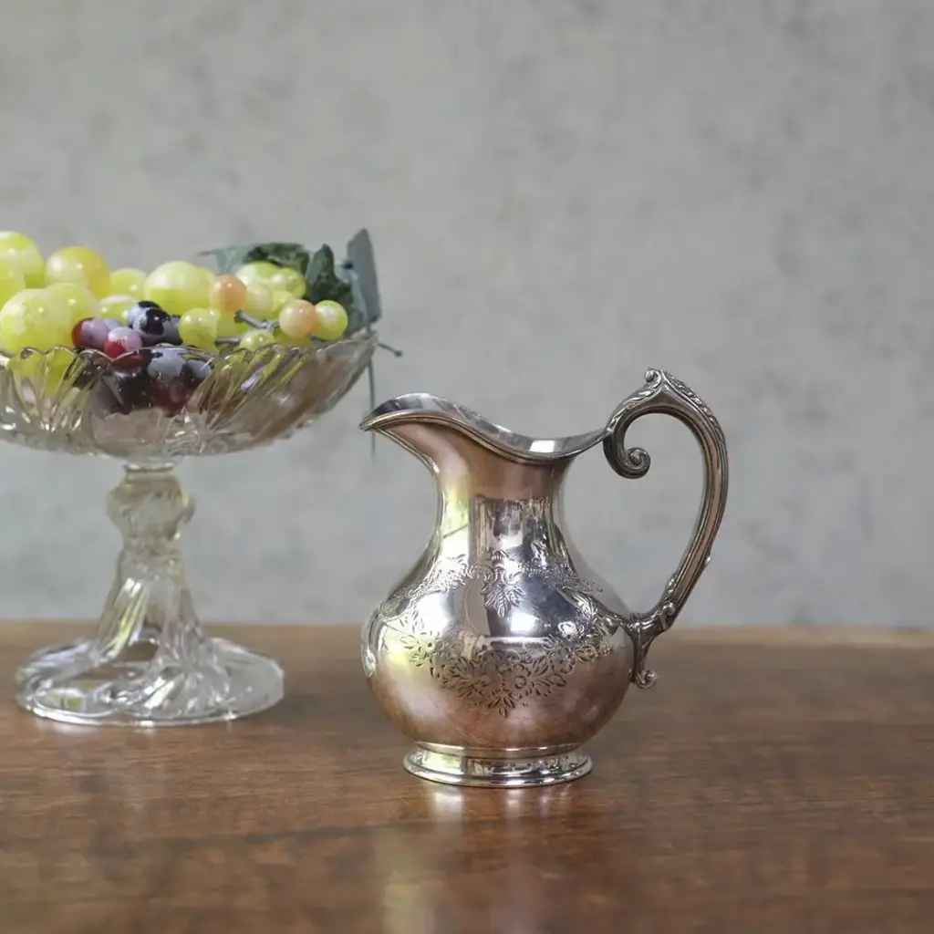 アンティークミルクジャグ イギリス シルバープレート ミルクポット アンティーク雑貨