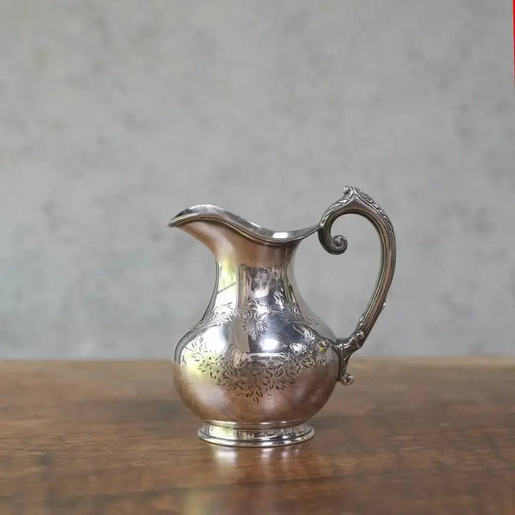 アンティークミルクジャグ イギリス シルバープレート ミルクポット アンティーク雑貨2