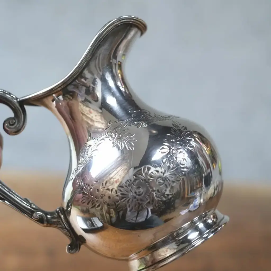 アンティークミルクジャグ イギリス シルバープレート ミルクポット アンティーク雑貨5