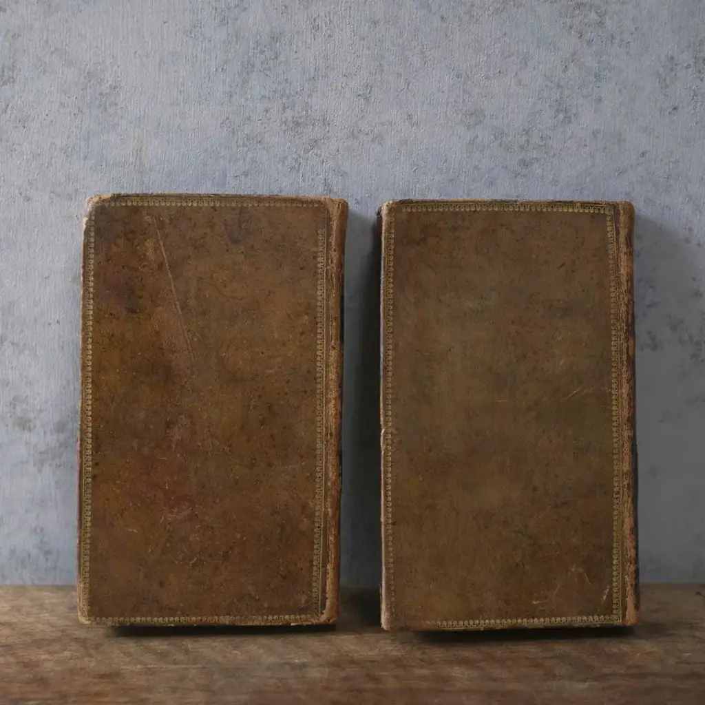 アンティークレザーブック 古書 フランス 革背表紙の本　1833年2