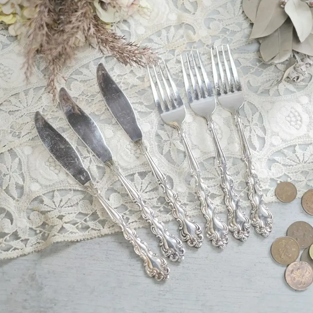 ヴィンテージ シルバープレートカトラリー イギリス Oneida Community
