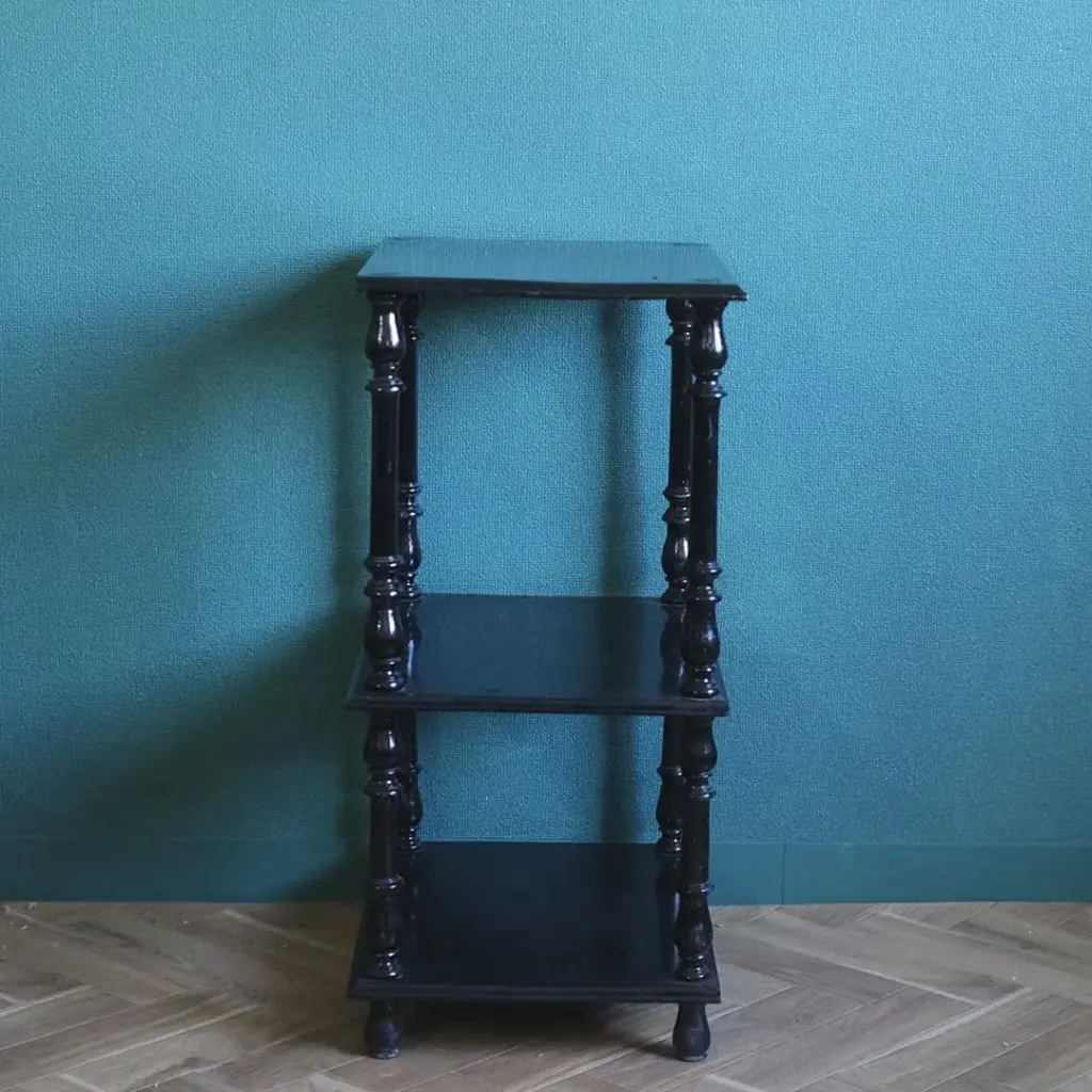 アンティークシェルフ ブラック　フランス アンティーク家具4