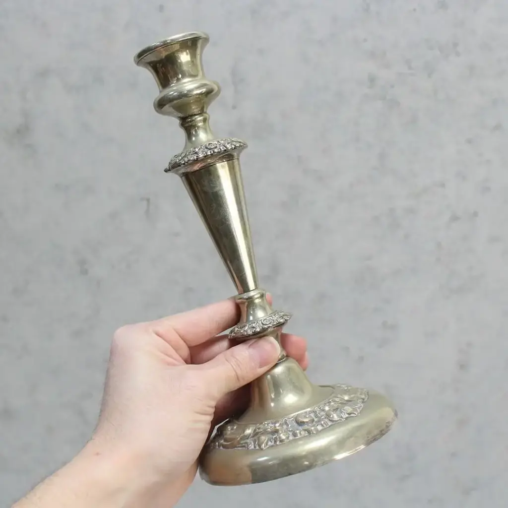 アンティークキャンドルスタンド 燭台ペア イギリス アンティーク雑貨4