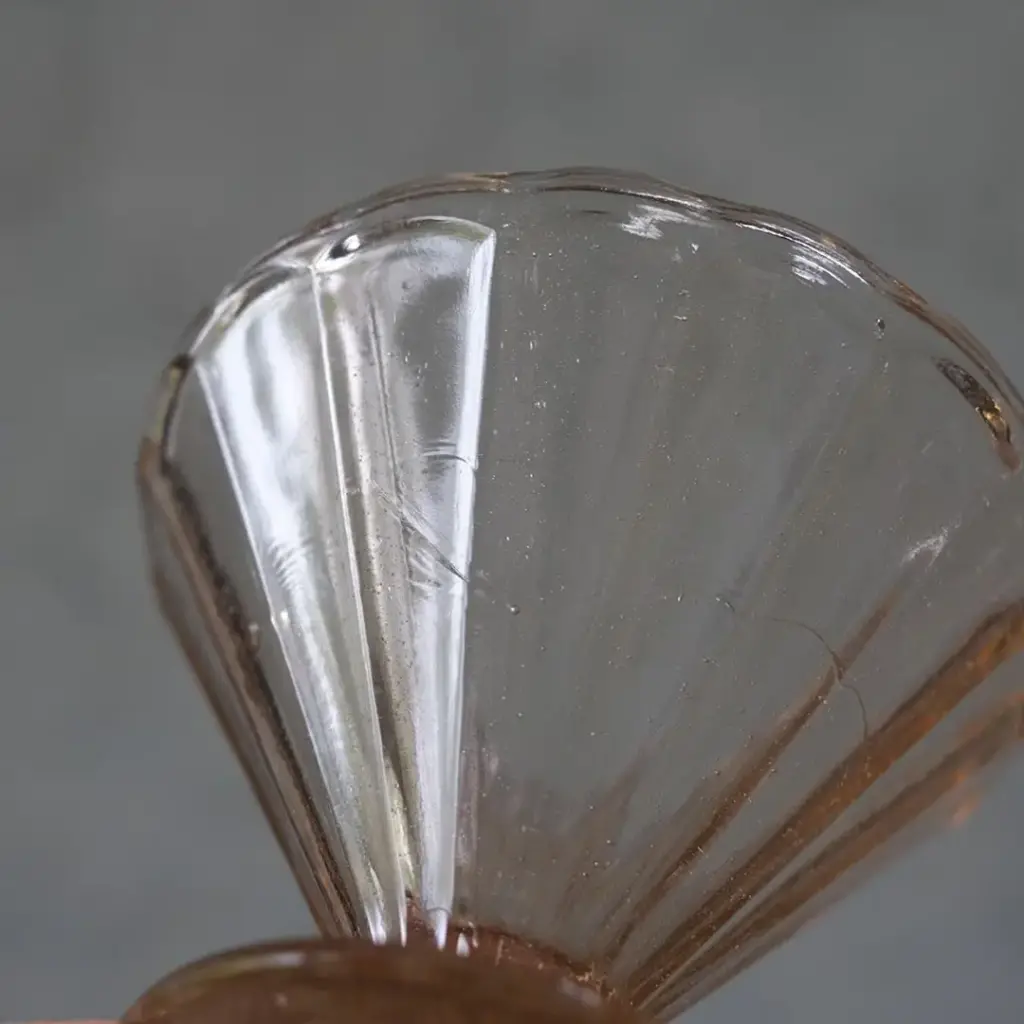 アンティークアイスクリームカップ アールデコ フランス ピンク アンティーク雑貨
1