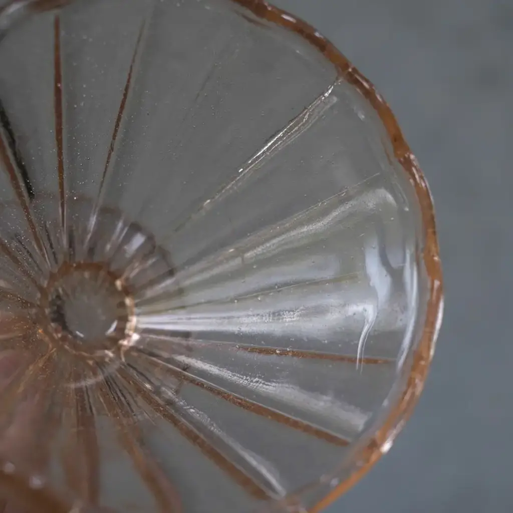 アンティークアイスクリームカップ アールデコ フランス ピンク アンティーク雑貨
2