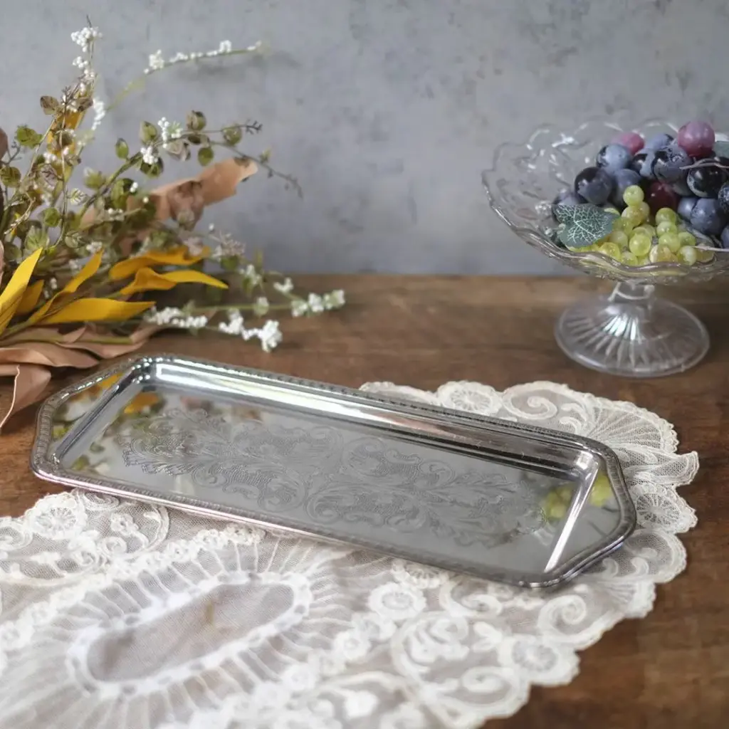 ヴィンテージトレイ シルバープレート 銀メッキ イギリス ヴィンテージ雑貨