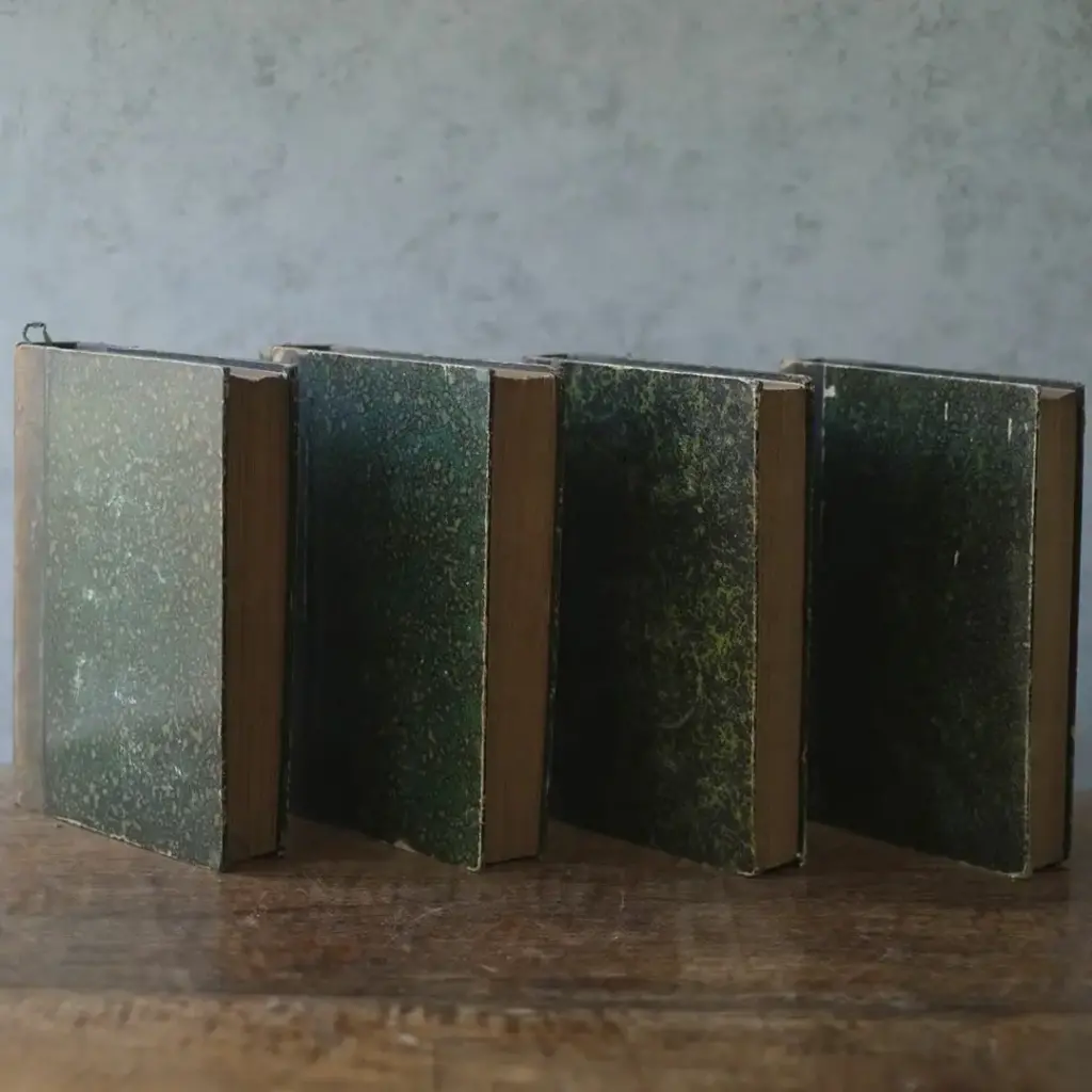 アンティークブック LES CONTEMPORAINS　挿絵入り人物事典　革張りの古書 フランス
