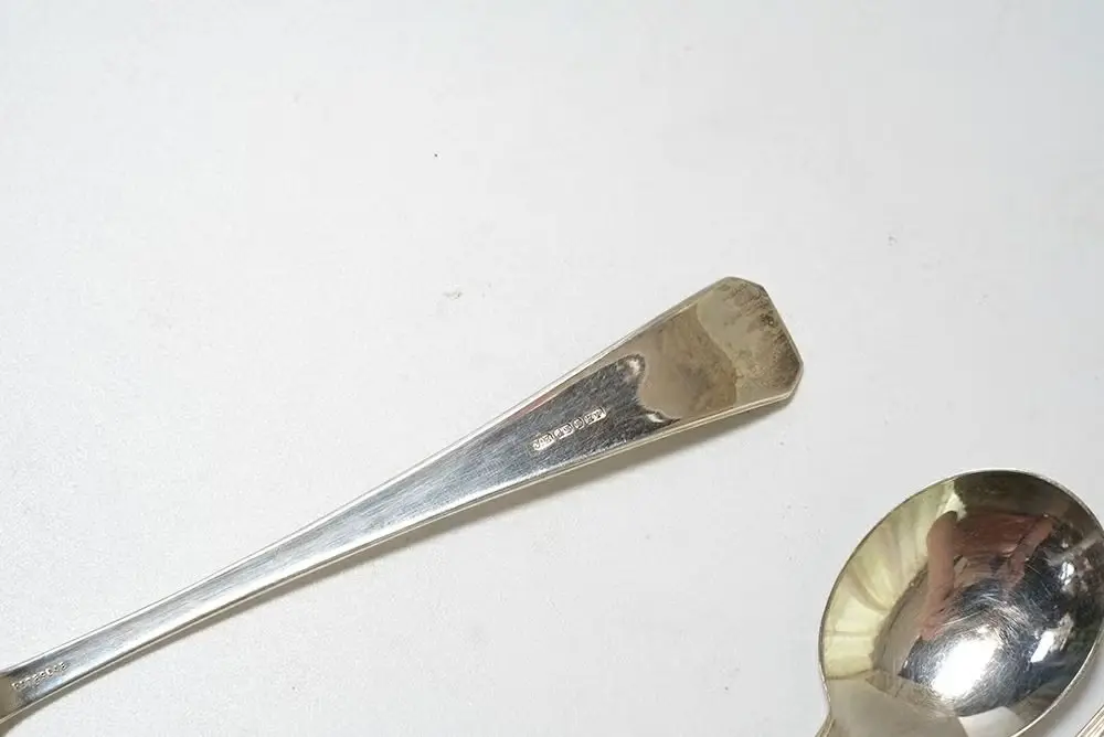 ヴィンテージ シルバーデザートスプーンセット イギリス シュガートング ティースプ―6本セット1