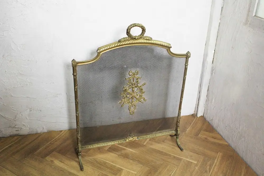 アンティーク ファイヤープレイススクリーン アンティーク雑貨　フランス