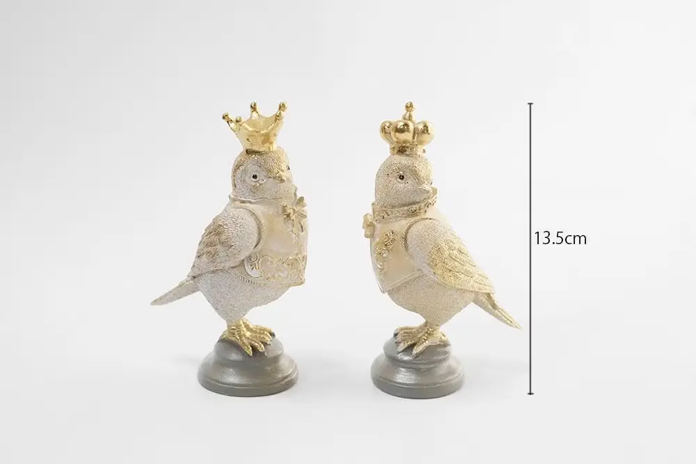 クラウンバード 鳥の置物 インテリア雑貨1