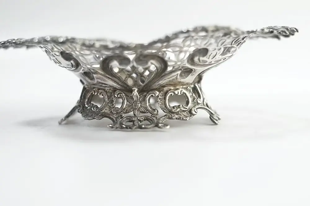 ヴィンテージ スターリングシルバーピンディッシュ イギリス ロンドンで作られた純銀(92.5)トレイ4