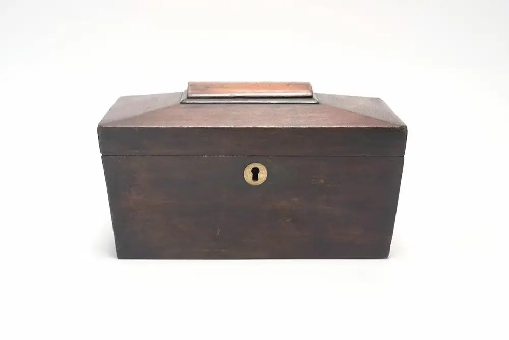 アンティーク ウッドボックス ボードゲームカロムの駒の収納 木製木箱 アンティーク雑貨5