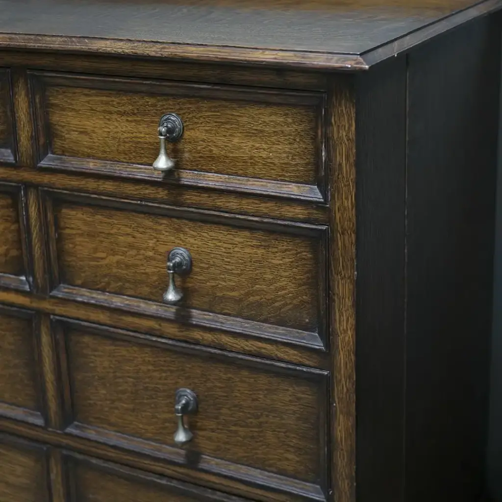 アンティーク オークドロワーチェスト ４段 イギリス/アンティーク家具4