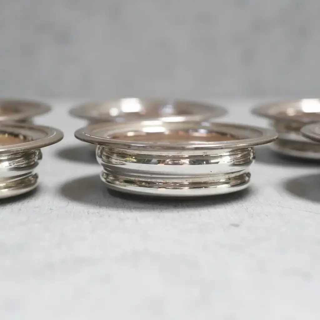 アンティークボトルコースター シルバープレート イギリス製ワインボトル専用のコースター3